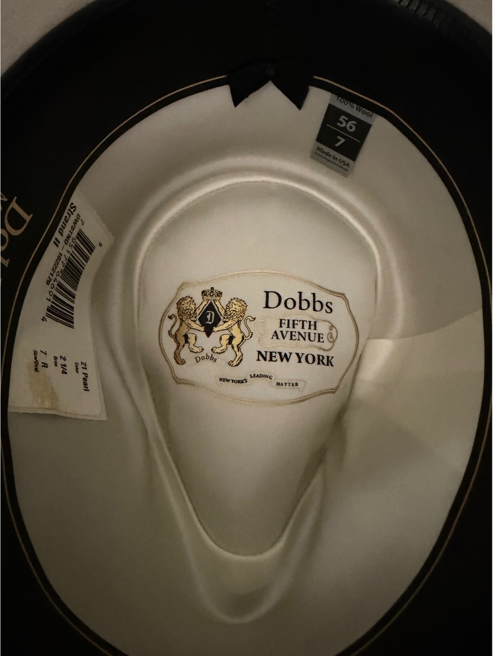 Dobbs Fifth Avenue Fedora Hat - Picture 7 of 7